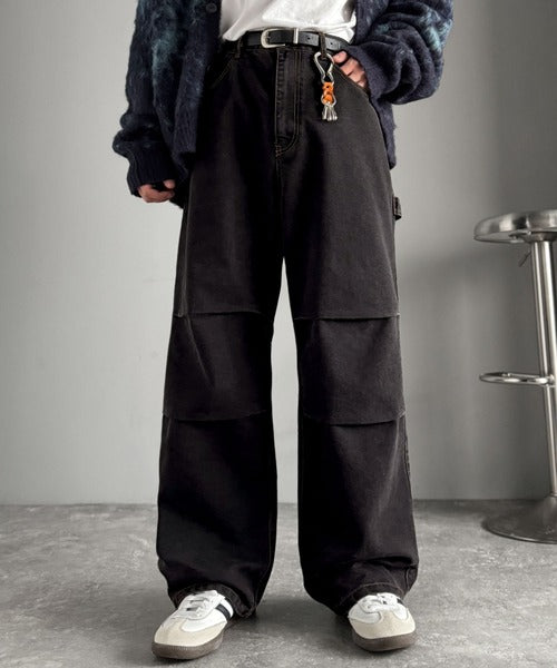 【Classical Origin】「こなれカジュアル。」ペインターパラシュートタックデニムパンツ／Painter Parachute Tuck Denim Pants co1150062