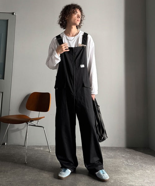 【Classical Origin】Front-Zip Loose Overalls／フロントジップ仕様ルーズオーバーオール co0780008