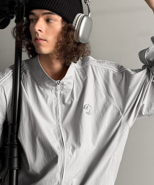 【Classical Origin】「大人ストリート。」サイドライン仕様ナイロントラックジャケット／Side Line Accents Nylon Track Jacket co1150063