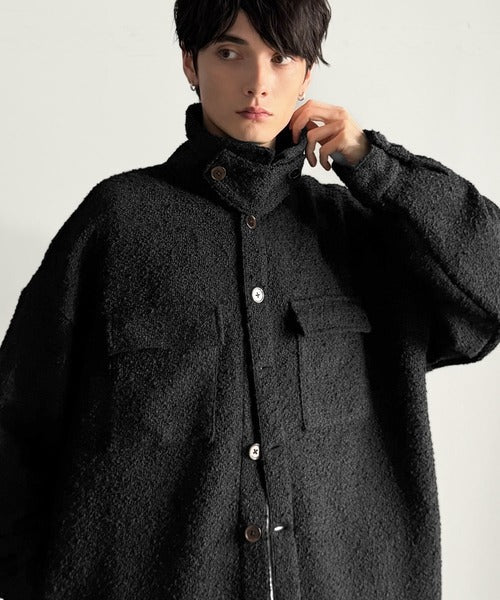 【Classical Origin】クラシカルなディテールと奥行きのある素材で魅せる。Boucle CPO Jacket／ブークレ―素材CPOジャケット co1010034