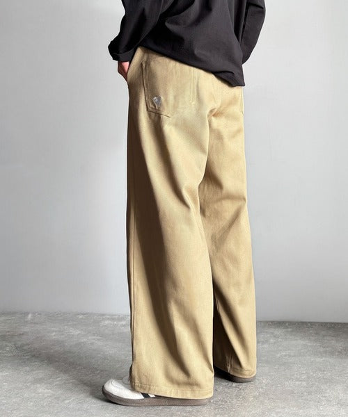 【Classical Origin】「オールシーズン大活躍。」 綿100％インツータック仕様ワイドバルーンパンツ／Inverted Two-Tuck Wide Balloon Pants co0780006