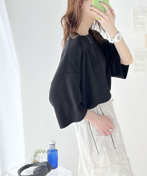 艶感素材でゆったりな着心地。ダンボールビッグTシャツ ce1260189