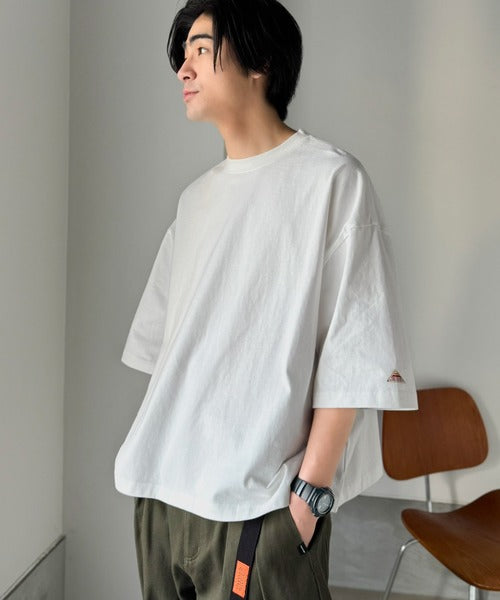 《JaVaジャバコラボ》ルーズなシルエットでこなれた抜け感を演出。綿100％ ヘビーウェイト素材 スーパーワイドTシャツ jo1320008