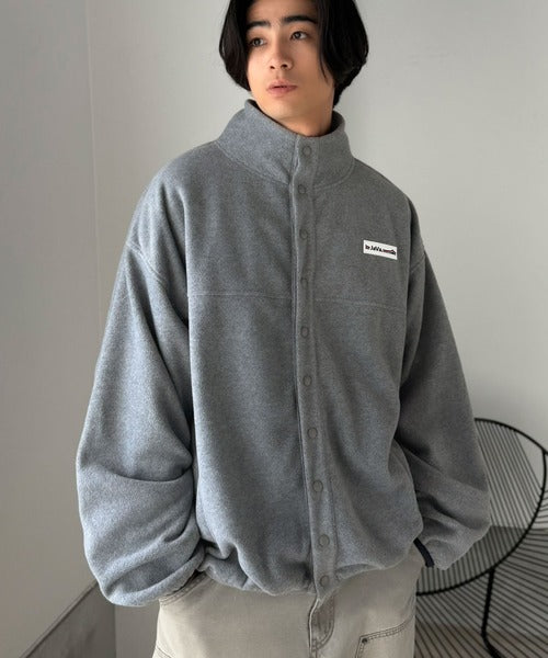 《JaVaジャバコラボ》いつものカジュアルをアップデート。ふんわり暖か配色フリースブルゾン（オーバーサイズ） jm1050393