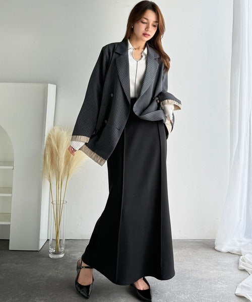 もっちり肉感が作る美しいシルエット。ダンボールマーメイドスカート（ロング丈） ce1260516