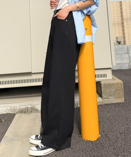 美シルエット。ハイウエストルーズデニムパンツ ce0900001