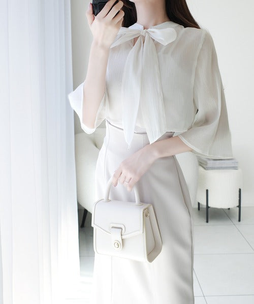 【mily bilet】透け感コーデ でつくる、映えガーリー。前後2WAY花柄シアーボレロセットアップキャミワンピース mi1139082