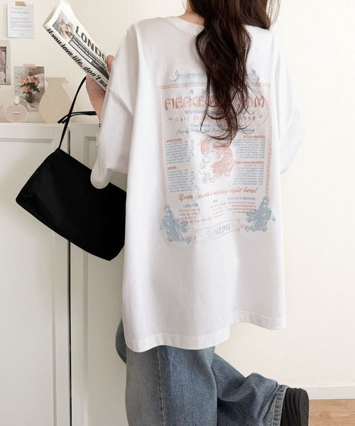 《JaVaジャバコラボ》着るだけで主役級。前後2way刺繍グラフィックオーバーサイズTシャツ jv1260547