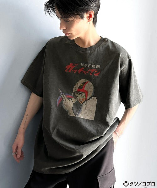 【タツノコプロ】時代を超えたレトロモード。前後2wayガッチャマンクラシカルエルフオリジナルTシャツ cm1330008