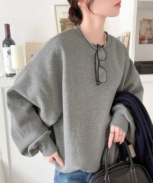 シーズンムード漂う。バック刺繍ロゴ裏起毛スウェットプルオーバー ce1260248