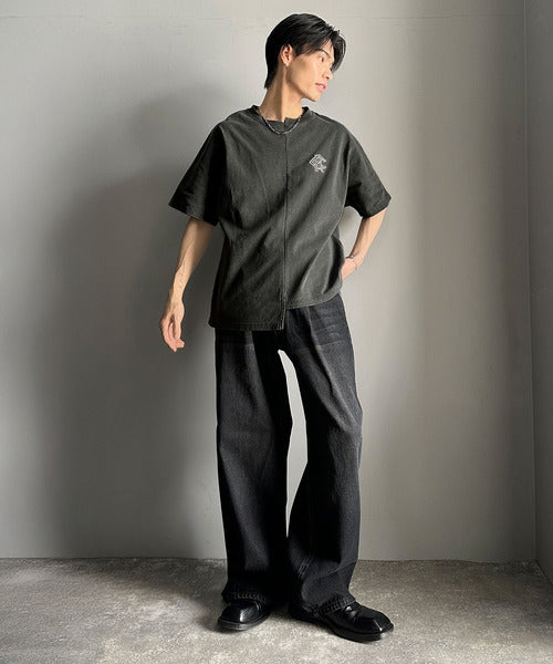 《JaVaジャバコラボ》【メンズ】綿100％!切替BODYロゴTシャツ（半袖） jm1330014
