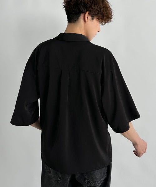 Cropper Box Style Hidden Placket Shirt ／比翼デザインショート丈シャツ co1010005