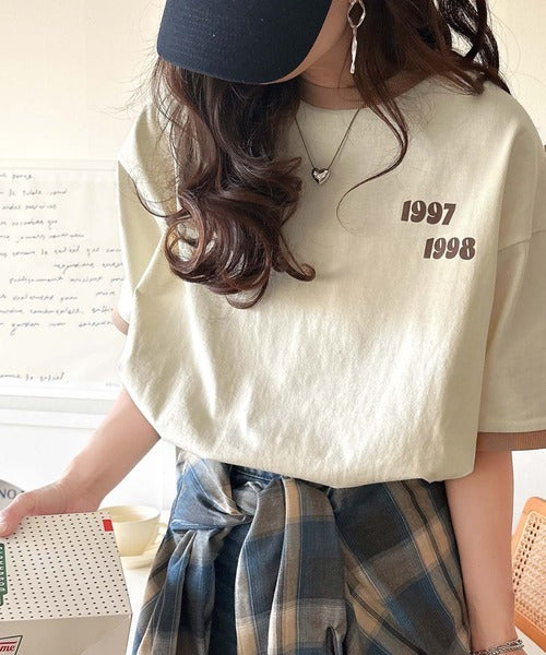 ゆるっとカジュアルに。半袖リンガーフロッキーテニスTシャツ ce1020214