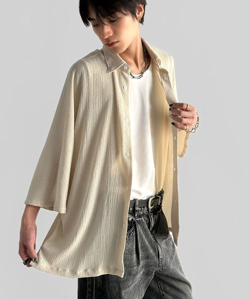 Wrinklefinish Dolman Sleeve Shirt／リンクル加工ドレープドルマンシャツ co1150009