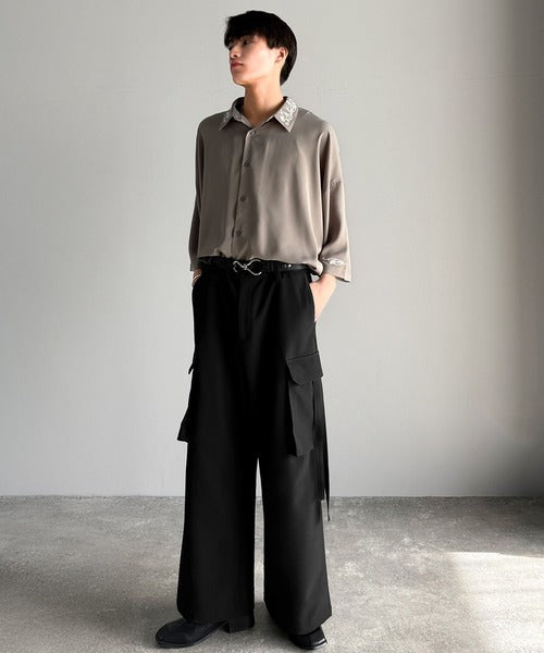 Big Pocket Parachute Wide Trousers／ビッグポケット付パラシュートワイドスラックス co1150004