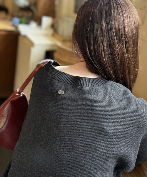 【mily bilet】ゆるっと可愛げ、ふわっと存在感。リボンフェザーコード刺繍ニット（長袖） mi1029130