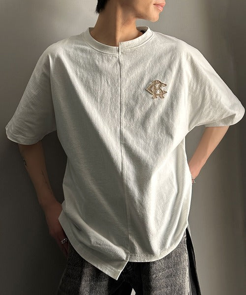 《JaVaジャバコラボ》綿100％!こだわり満載の自信アイテム☆切替BODYロゴTシャツ（半袖） jv1330014
