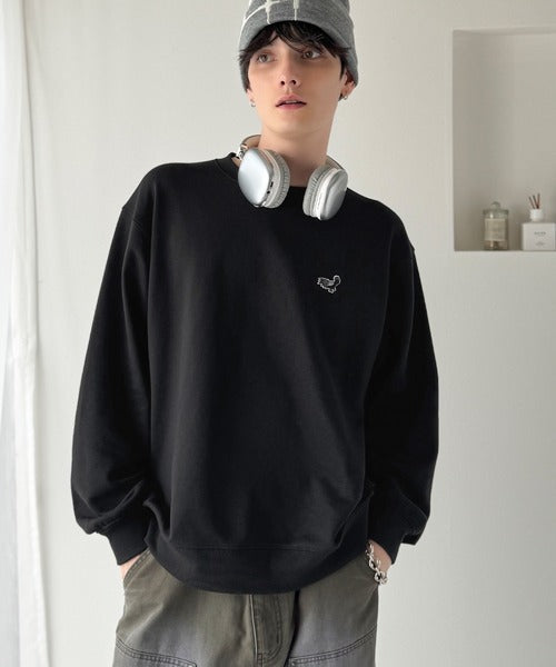 【Classical Origin】「背中で魅せる。」バック刺繍入りスウェットトレーナー（長袖）／Back Embroidery Sweat Trainer co1150043