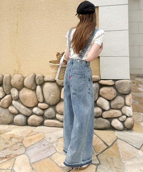 《AYA×クラシカルエルフコラボ》サスペンダーの着脱で印象ガラリ。2wayサスペンダー付きデニム（ワイド） ce1015106
