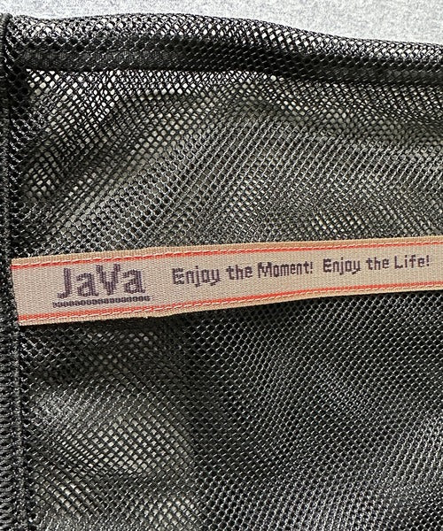 《JaVaジャバコラボ》ふたつの顔を持つ軽やかさ。ジャガードテープ使いメッシュナップザック(大容量) jv1179063