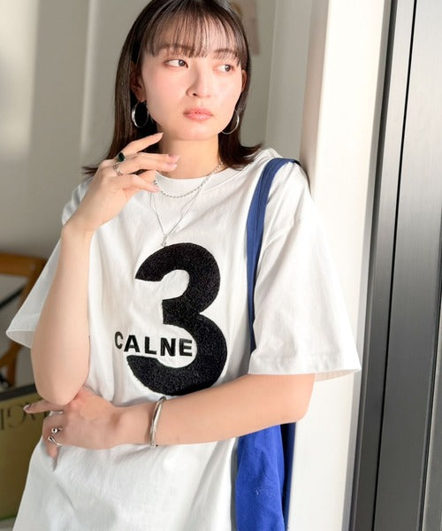【前後2way】快適素材、立体刺繍がアクセントに♪綿100％デザインナンバリングサガラ刺繍T ce1350008