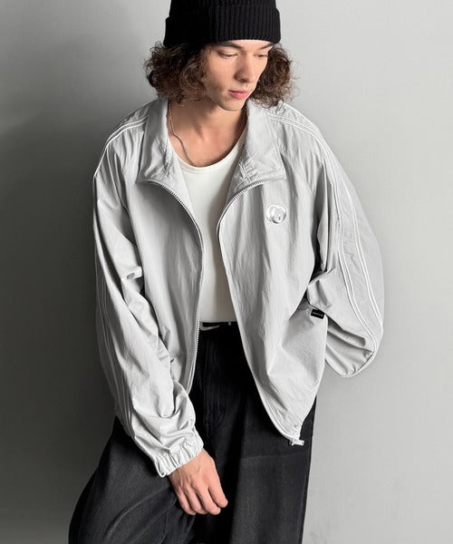 【Classical Origin】「大人ストリート。」サイドライン仕様ナイロントラックジャケット／Side Line Accents Nylon Track Jacket co1150063