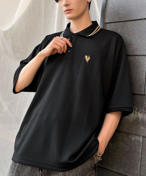 「洗練を纏う、上質な日常。」刺繍入りハイクオリティダブルフェイス素材ポロシャツ／Embroidered High-Quality Double Face Polo co1150026