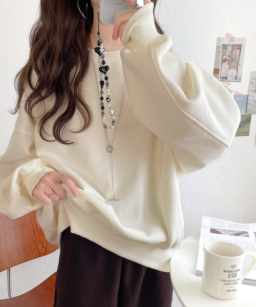 立体感のある刺繍がキャッチー。paeanバック刺繍BIG刺繍裏起毛スウェット ce1260217