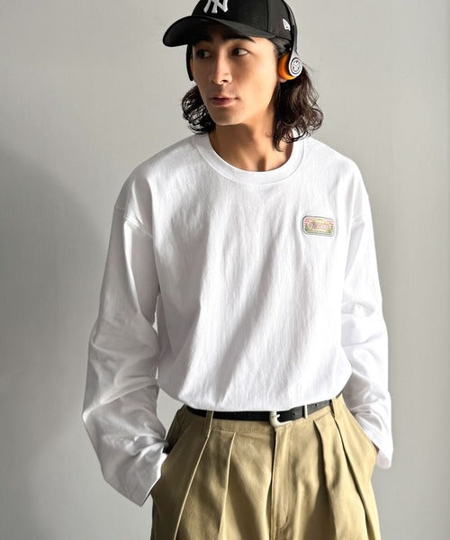 《JaVaジャバコラボ》程よいストリート感で幅広いスタイルにマッチ。 綿100%アドベンチャーマウンテンTシャツ（長袖） jo1150068