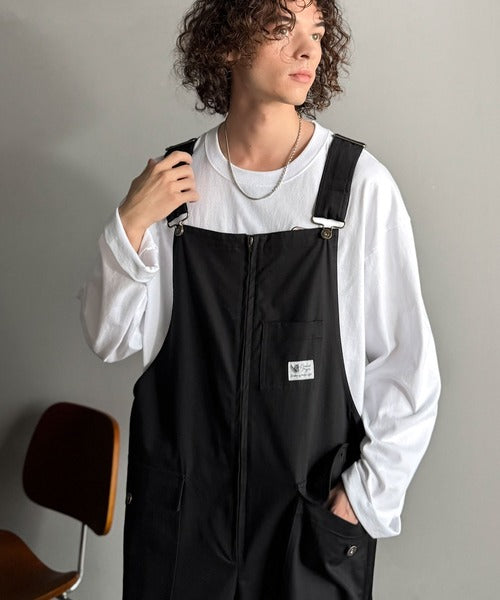 【Classical Origin】Front-Zip Loose Overalls／フロントジップ仕様ルーズオーバーオール co0780008