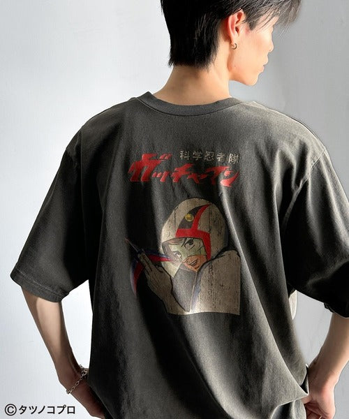【タツノコプロ】時代を超えたレトロモード。前後2wayガッチャマンクラシカルエルフオリジナルTシャツ cm1330008