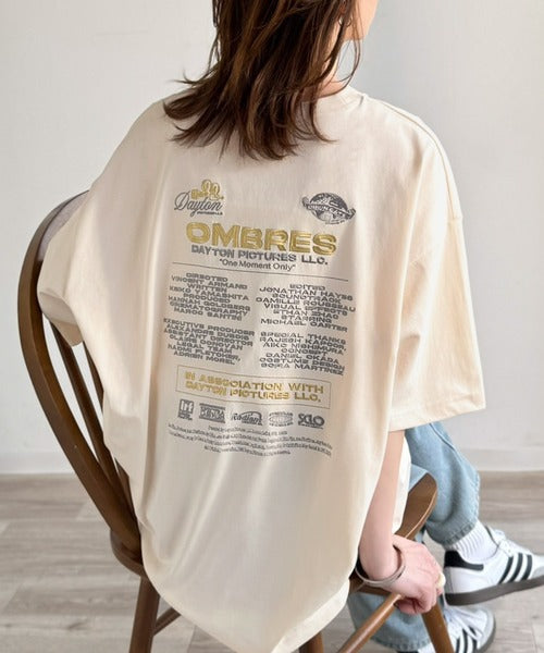 《JaVaジャバコラボ》お洒落見え抜群。大人カジュアルなゆったり半袖T。バック刺繍ビッグTEE（半袖） jv1260550