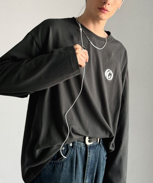 【Classical Origin】「1枚でキマる」。Dart Stitching Oversized T-Shirt／綿100％ダーツ切り替えオーバーサイズTシャツ（長袖） co1150037