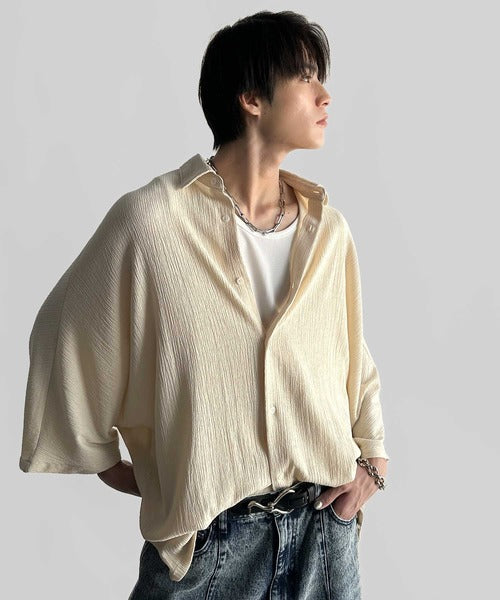Wrinklefinish Dolman Sleeve Shirt／リンクル加工ドレープドルマンシャツ co1150009