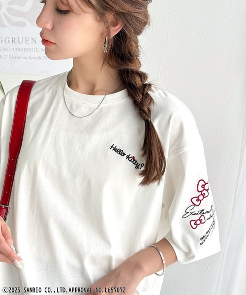 【Sanrio characters/サンリオキャラクターズ】大人可愛い！かくれんぼシリーズランダム刺繍ビッグTシャツ（半袖） ce1350003