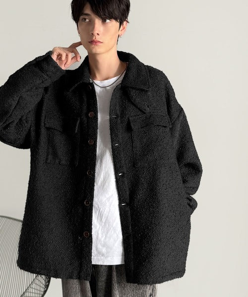 【Classical Origin】クラシカルなディテールと奥行きのある素材で魅せる。Boucle CPO Jacket／ブークレ―素材CPOジャケット co1010034