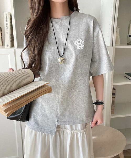 《JaVaジャバコラボ》綿100％!こだわり満載の自信アイテム☆切替BODYロゴTシャツ（半袖） jv1330014