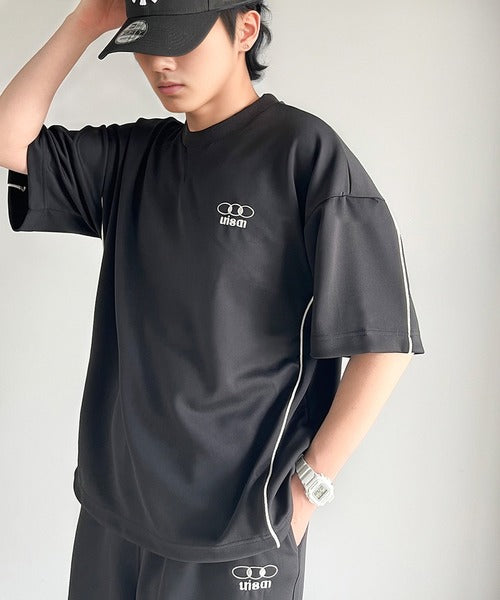 大人スポーティー。パイピングダンボールオーバTシャツ(セットアップ可能) sp1050176