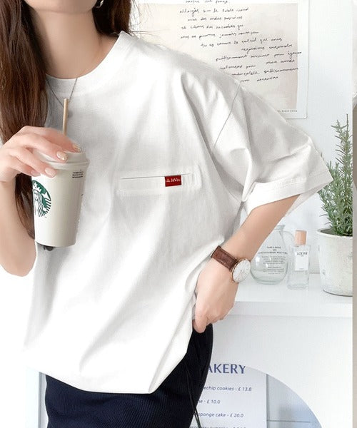 《JaVa ジャバコラボ》シンプルなのに格上げ。綿100％シルケット素材裾ドロストオーバーサイズTシャツ jv1050157