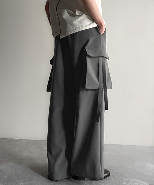 Big Pocket Parachute Wide Trousers／ビッグポケット付パラシュートワイドスラックス co1150004