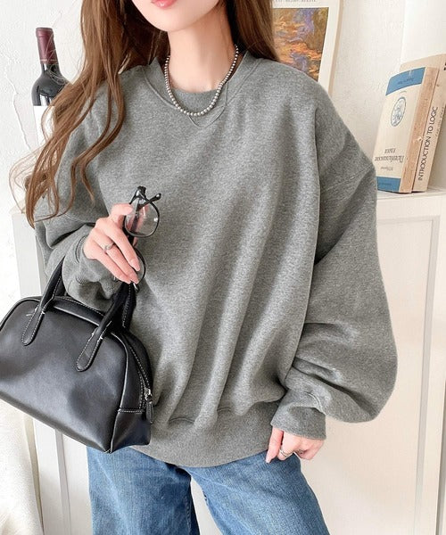 シーズンムード漂う。バック刺繍ロゴ裏起毛スウェットプルオーバー ce1260248