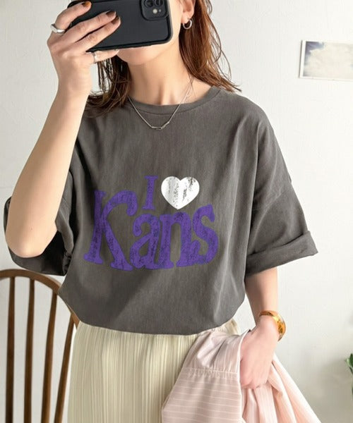 《JaVaジャバコラボ》大人カジュアルにちょうどいい。綿100％ ヴィンテージ風ハートTシャツ jv1050369