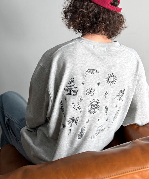 【Classical Origin】「背中で魅せる。」バック刺繍入りスウェットトレーナー（長袖）／Back Embroidery Sweat Trainer co1150043