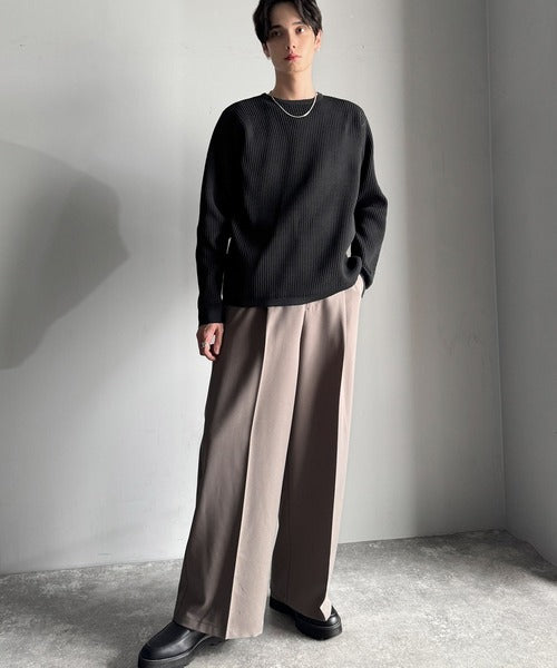 【Classical Origin】「ベーシックの必需品。」サーマルクルーネックニット/Thermal Crew Neck Knit ao1260480