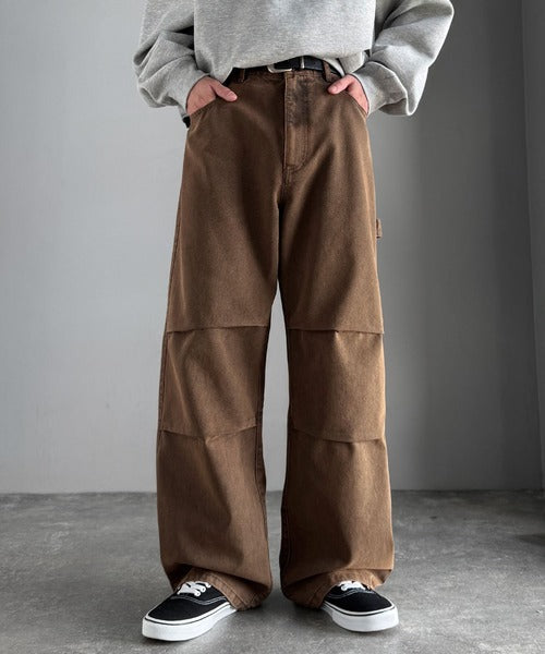 【Classical Origin】「こなれカジュアル。」ペインターパラシュートタックデニムパンツ／Painter Parachute Tuck Denim Pants co1150062