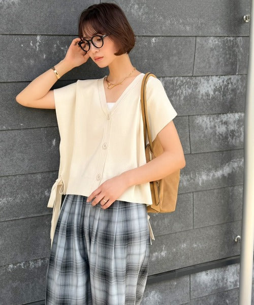【Classical Evon】楽ちんと上品は、欲張れる。 ニットベスト×プリーツカットストレートワンピース（セットアップ） ev1260621