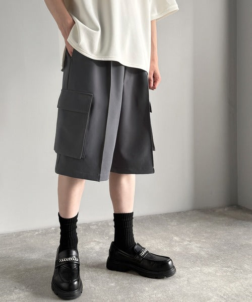 「整う、ラフ感。」カーゴポケット ルーズシルエット ハーフスラックス／Cargo Pocket Loose Silhouette Half Slacks co1150030