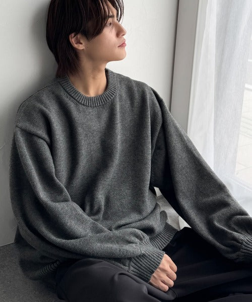 《Javaジャバコラボ》ゆったりながらも存在感抜群！ボリュームスリーブオーバーサイズニット（長袖） jm1350007