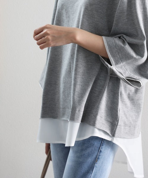 《JaVaジャバ コラボ》実は、フェイクなんです！フェイクレイヤードTee（半袖） elft002