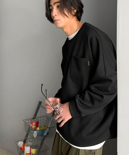 胸ポケット付きドルマンスリーブダンボールトップス / DOLMAN SLEEVE PULLOVER co1010073